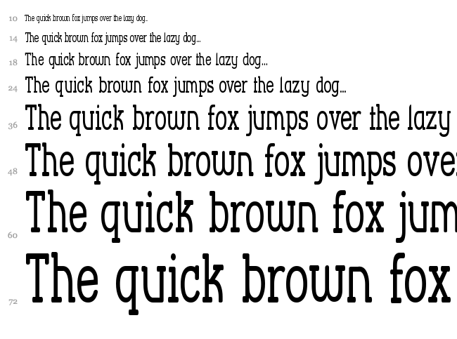 Street Corner Slab font waterfall